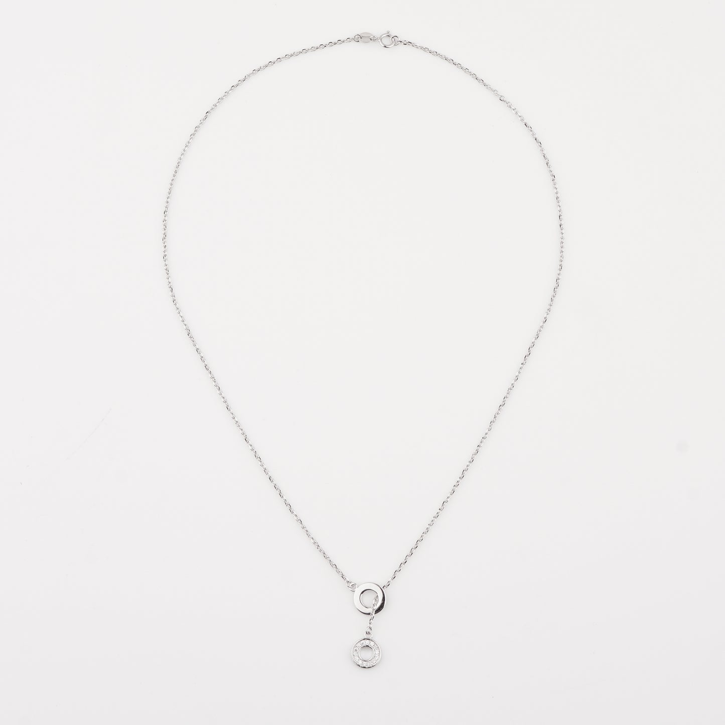 925 Starling Silver Hanging Round Necklace