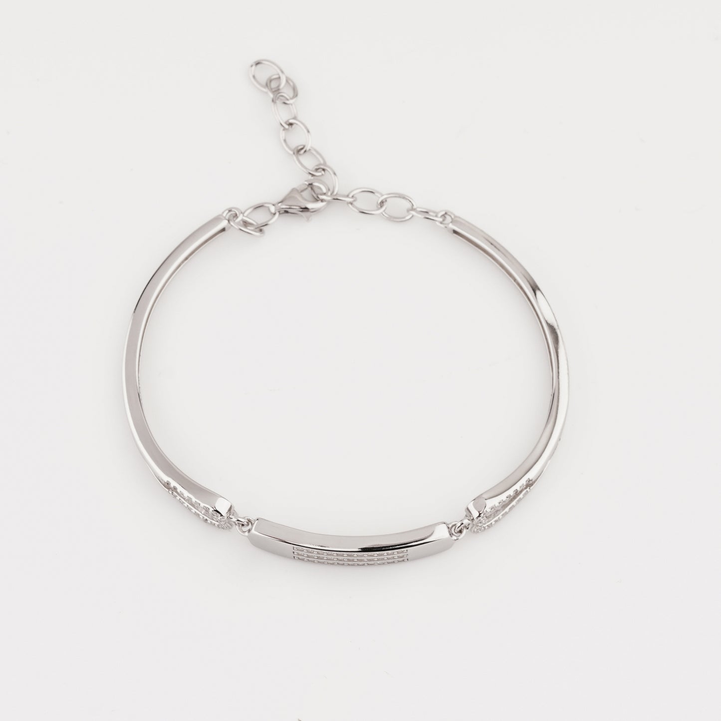925 Sterling Silver Luxurious Adjustable Ladies Kada Bracelet