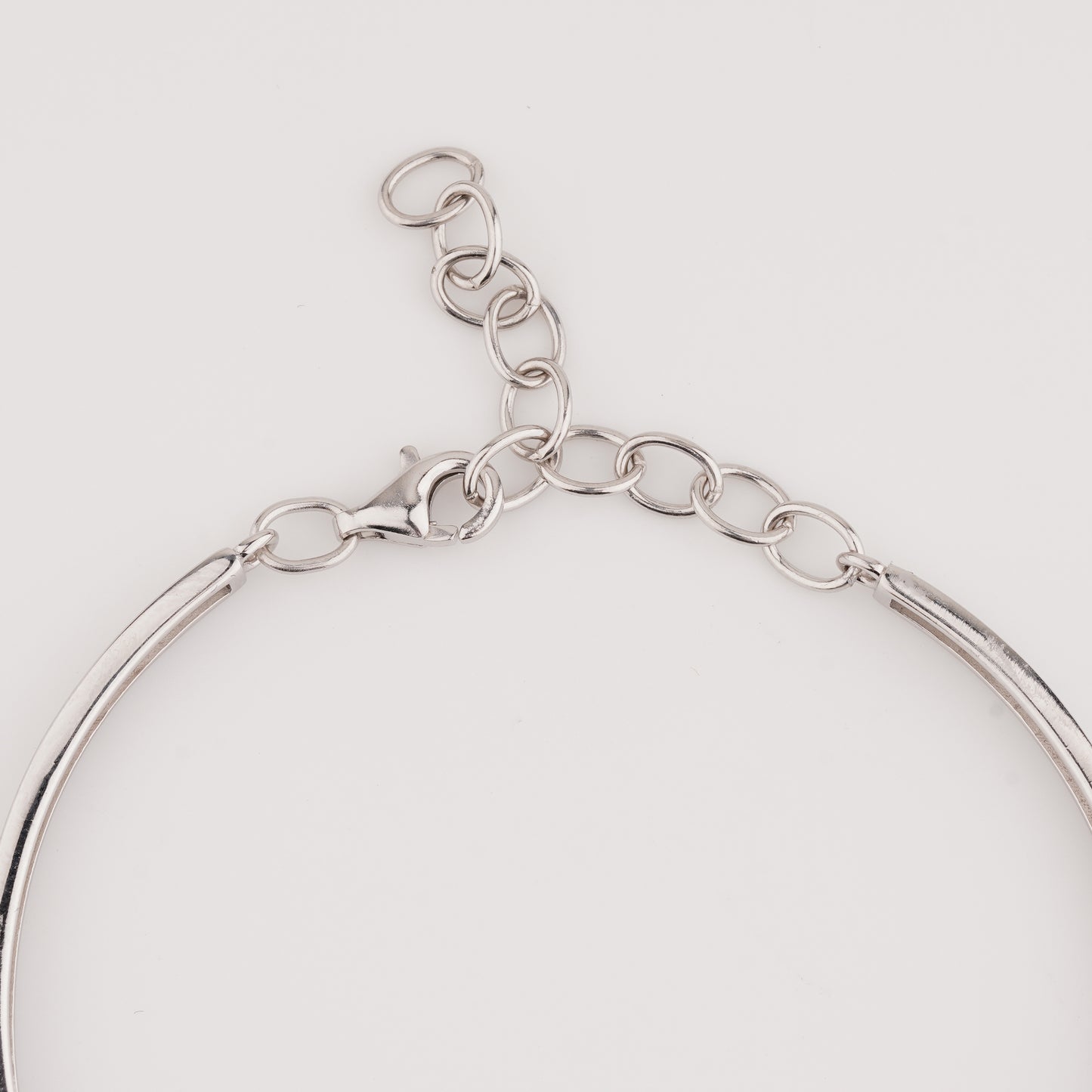 925 Sterling Silver Marquise Shape Adjustable Ladies Kada Bracelet