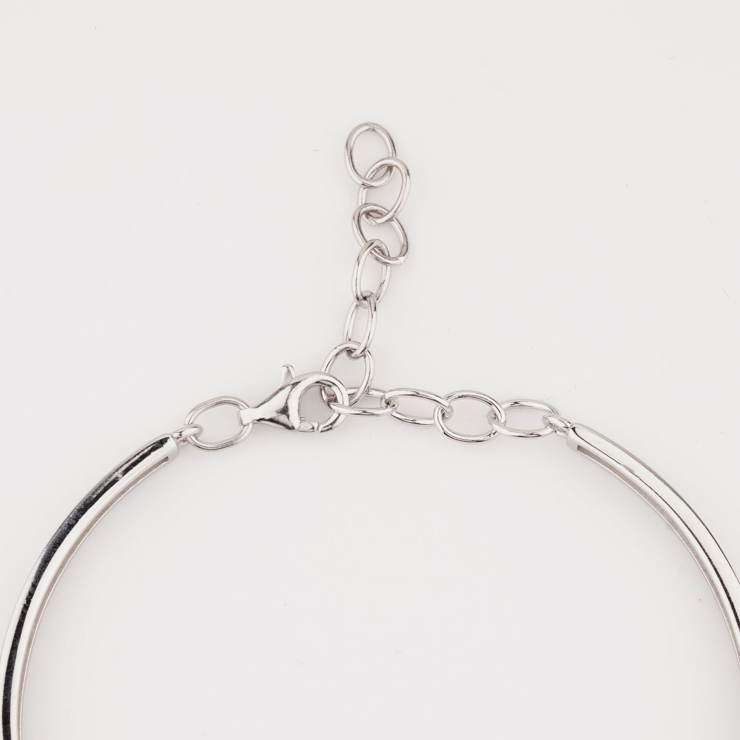 925 Starling Silver Marquise Shape Adjustable Ladies Kada Bracelet