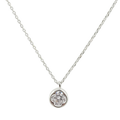 Minimalist Four-Leaf Clover Silver Pendant | Genuine 925 Sterling Silver Necklace (Gujarat / India Delivery) | BJ-06