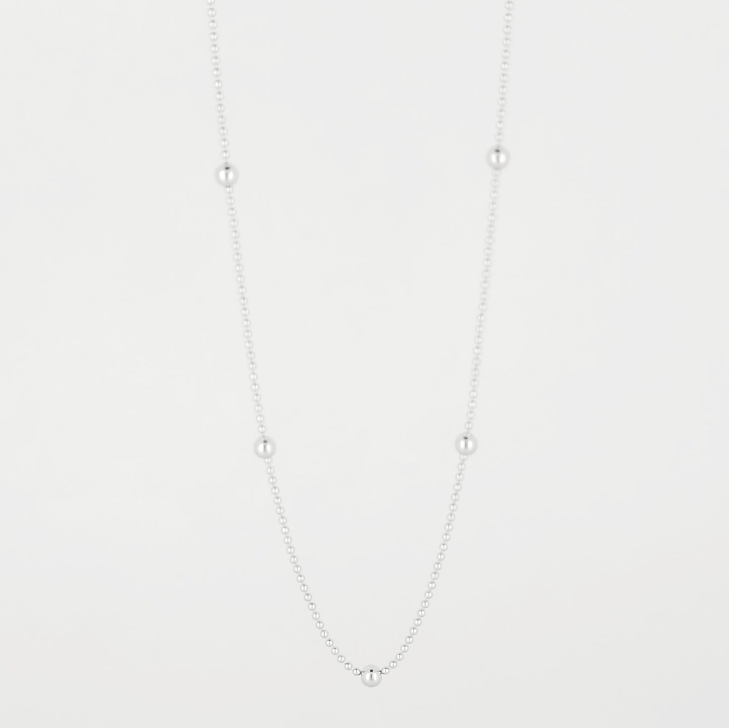 BHAVANI JEWELLERS 925 Italian Bead Chain + Bead Combination Chain