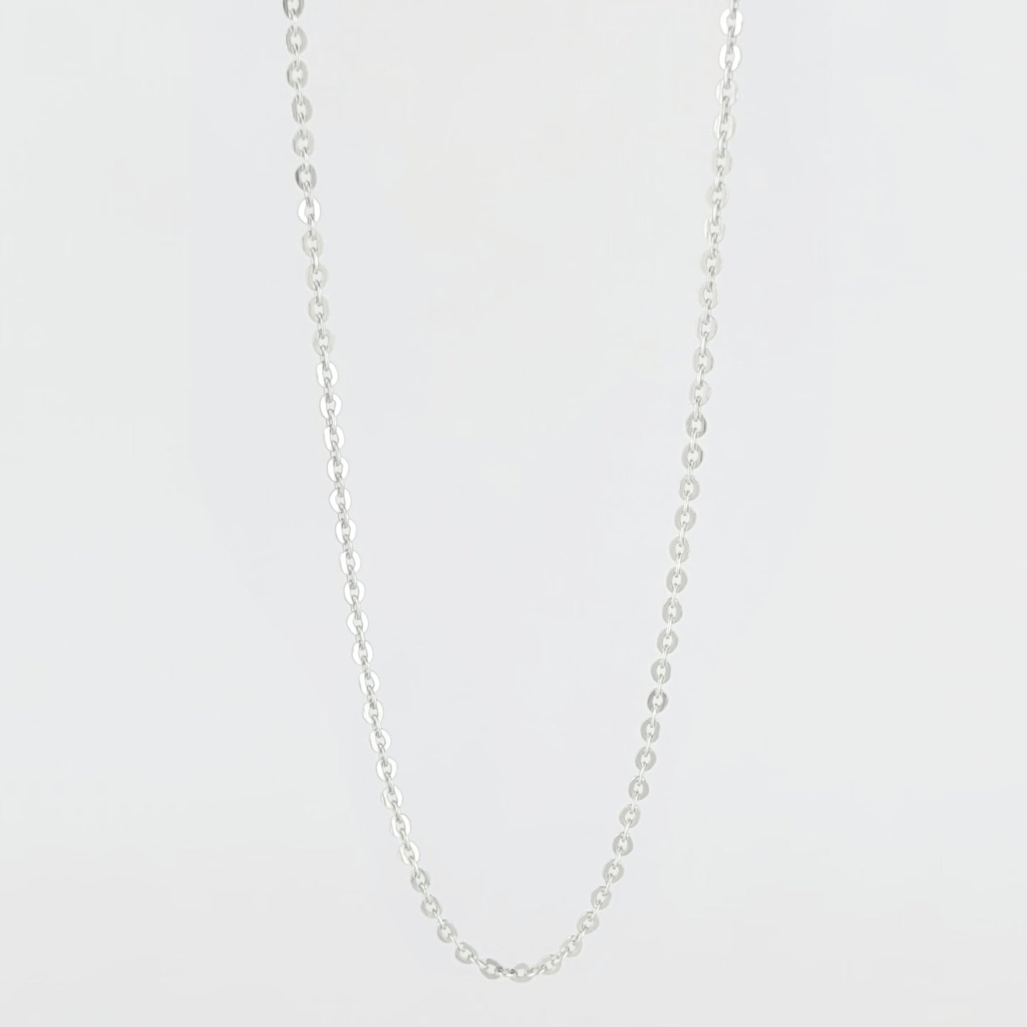 BHAVANI JEWELLERS 925 Italian Starling Silver Rolo DC-8 Chain