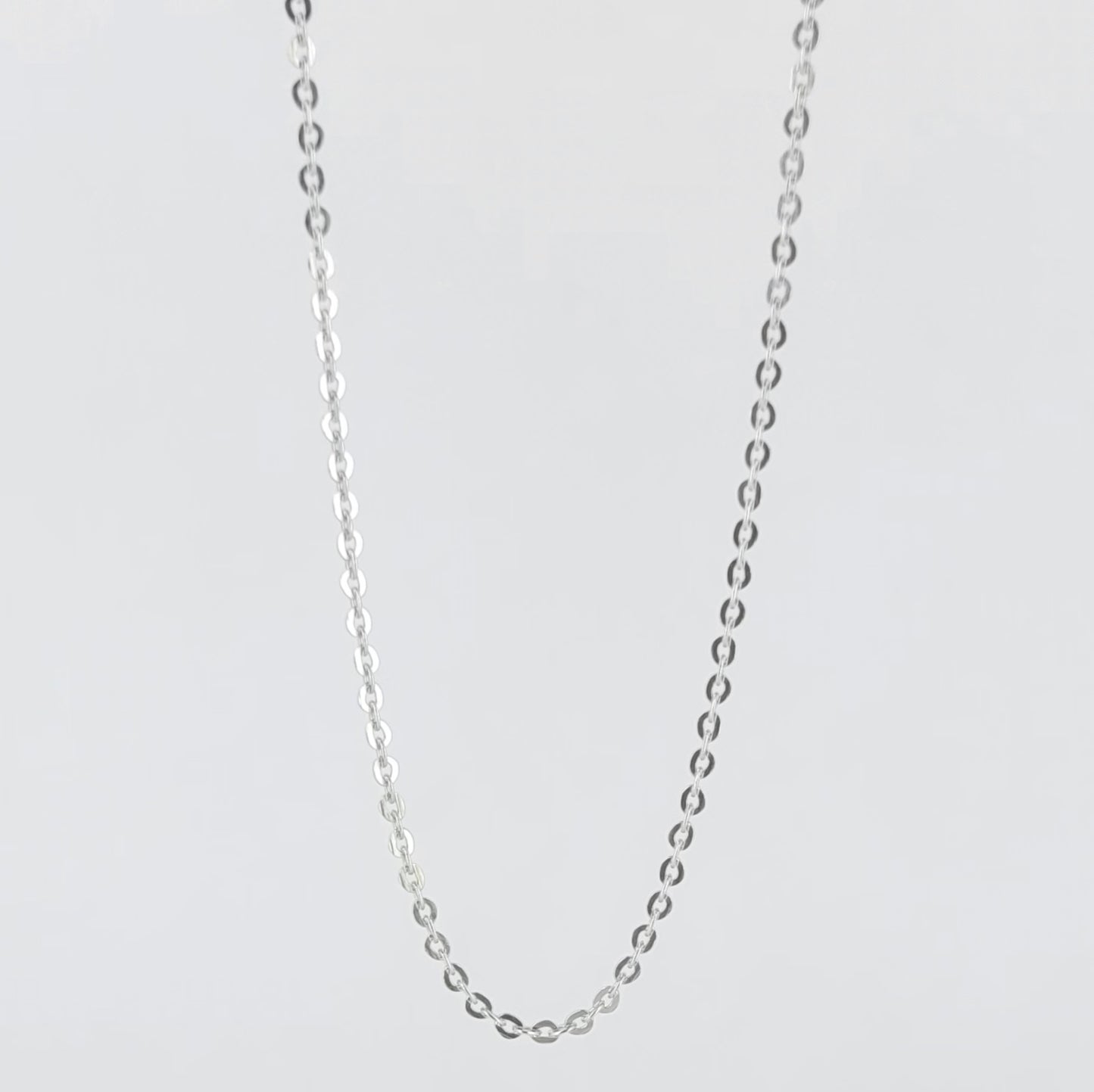 BHAVANI JEWELLERS 925 Italian Starling Silver Rolo DC-8 Chain