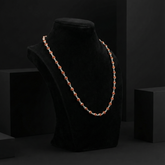 Silver Rudraksha Mala for Men - Handcrafted Traditional Silver Bead Chain | BJRDXMLA-010