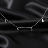 925 Starling Silver Love Latter Necklace | Gifts for Women & Girls & Girlfriend |Wedding and Christmas Gifts | BJ-37