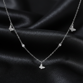 925 Starling Silver Butterfly Necklace | Silver Necklace | Gifts for Women & Girls & Girlfriend |Wedding and Christmas Gifts | BJ-01