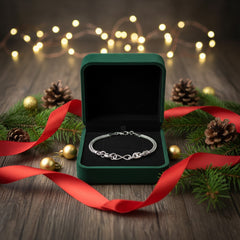 925 Sterling Silver Mesh Chain Bracelet with Elephant Charm, Adjustable Length, Jewelry for Women | Gifts for Women & Girls & Girlfriend |Wedding and Christmas Gifts | BJBR-04