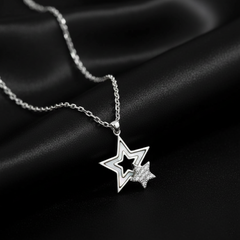 925 Starling Silver Shell & Crystal Star Necklace | Gifts for Women & Girls & Girlfriend |Wedding and Christmas Gifts | BJ-31