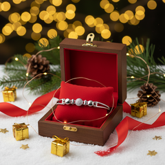 925 Sterling Silver Round CZ Accent Bracelet – Sleek Contemporary Design | BJBR-065