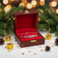 925 Sterling Silver Open Bar CZ Bracelet – Sleek Geometric Style | BJBR-067