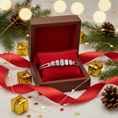 925 Sterling Silver Pavé CZ Oval Link Bracelet | Modern Design | BJBR-071