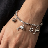 Dolphin & Knot Charm Bracelet – Dainty Nautical Jewelry for Women