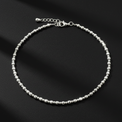 925 Sterling Silver Ball Bead Bracelate, Delicate Design, Adjustable Length, Classic Style | Gifts for Women & Girls & Girlfriend |Wedding and Christmas Gifts | BJBR-035