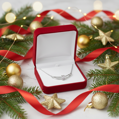 925 Embedded Dainty Silver Necklace Elegant Minimalist Jewelry for Women Sterling Silver Pendant Necklace Lightweight Accessory | Gifts for Women & Girls & Girlfriend |Wedding and Christmas Gifts | BJ-015