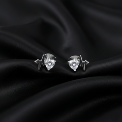 925 Sterling Silver Star Stud Earrings with Cubic Zirconia, Clear Crystal, Small Dainty Jewelry for Women | Gifts for Women & Girls & Girlfriend |Wedding and Christmas Gifts | BJER-015