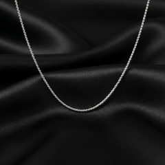 Sparking 925 Sterling Silver Popcorn Chain Necklace – Italian Craftsmanship| BJCH-010