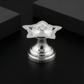 Silver Star Pooja Diya | Traditional Oil Lamp for Home & Temple