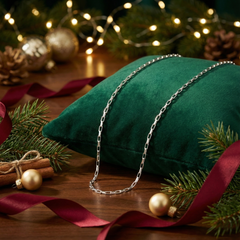 925 Starling Silver Modern Shine: The Box Link Chain | Gifts for Women & Girls & Girlfriend |Wedding and Christmas Gifts | BJCH-05