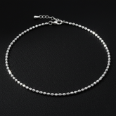 925 Sterling Silver Beaded Bracelate, Minimalist Beaded Design, Adjustable Chain, Jewelry for Women| Gifts for Girlfriend, Gifts for Women & Girls | BJBR-053