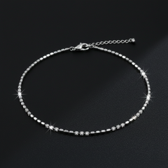 925 Sterling Silver Chain Bracelate, Delicate Box Link Design, Adjustable Length, Elegant Jewelry| Gifts for Girlfriend, Gifts for Women & Girls | BJBR-052