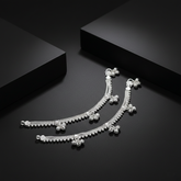 Silver Dabble Line Karap Rava Ghughari Boriya | BJKDPYL - 07