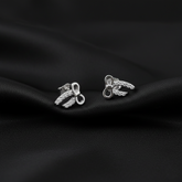 925 Sterling Silver Dragonfly Stud Earrings with Cubic Zirconia, Small Dainty Crystal Insect Design | Gifts for Women & Girls & Girlfriend |Wedding and Christmas Gifts | BJER-023