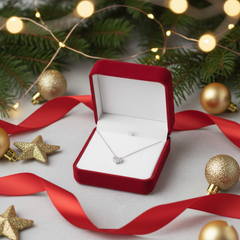925 Sterling Silver Full Pave Heart Pendant Necklace | Premium Pure Silver Jewellery India | BJ-010