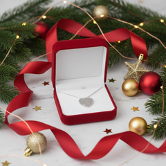 925 Starling Silver Heart Necklace | Gifts for Women & Girls & Girlfriend |Wedding and Christmas Gifts | BJ-22