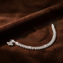 Silver Dabble Line Karap Rava Boriya – Ethnic Foot Jewelry | BJKDPYL - 03