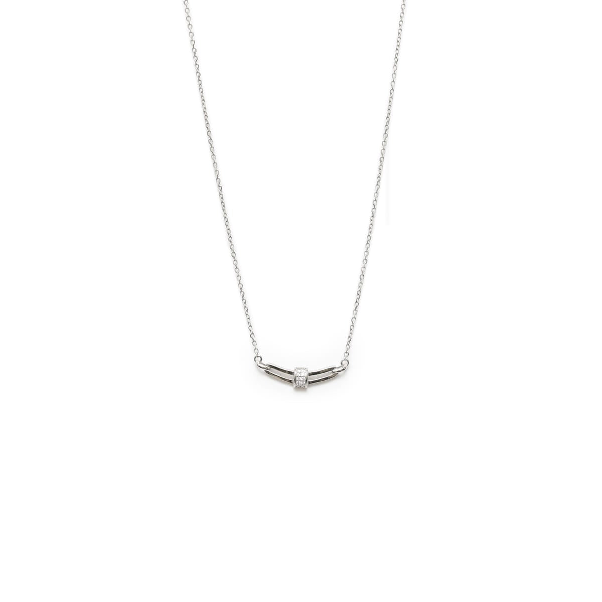 925 Starling Silver Embedded Dainty Silver Necklace