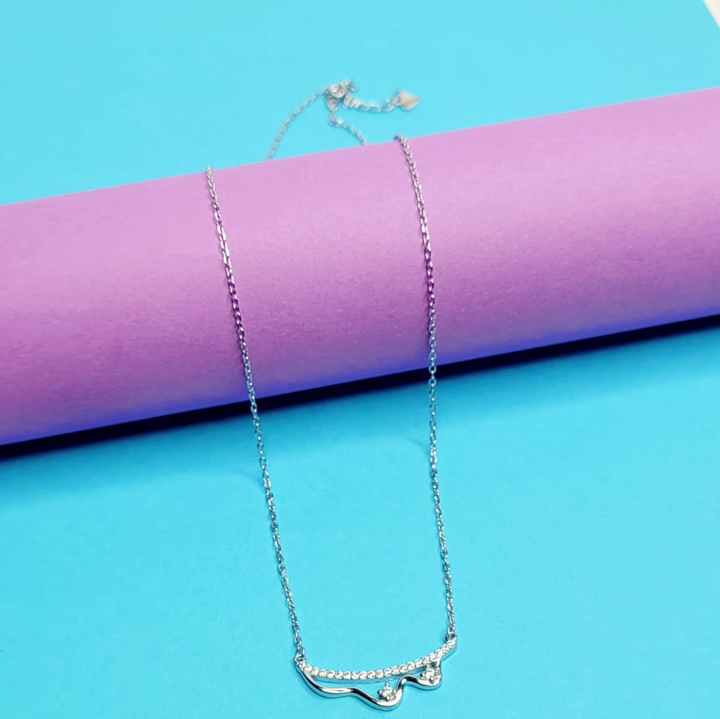 925 Starling Silver Serene Ripple Neckalce