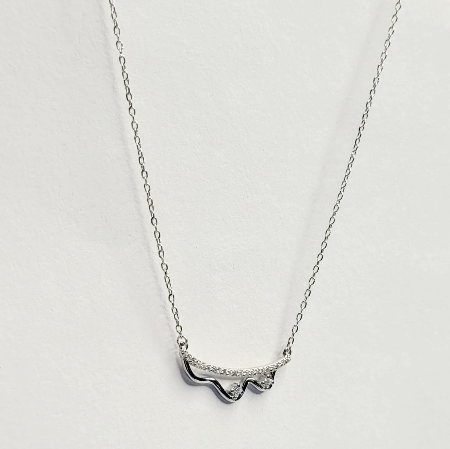 925 Starling Silver Serene Ripple Neckalce