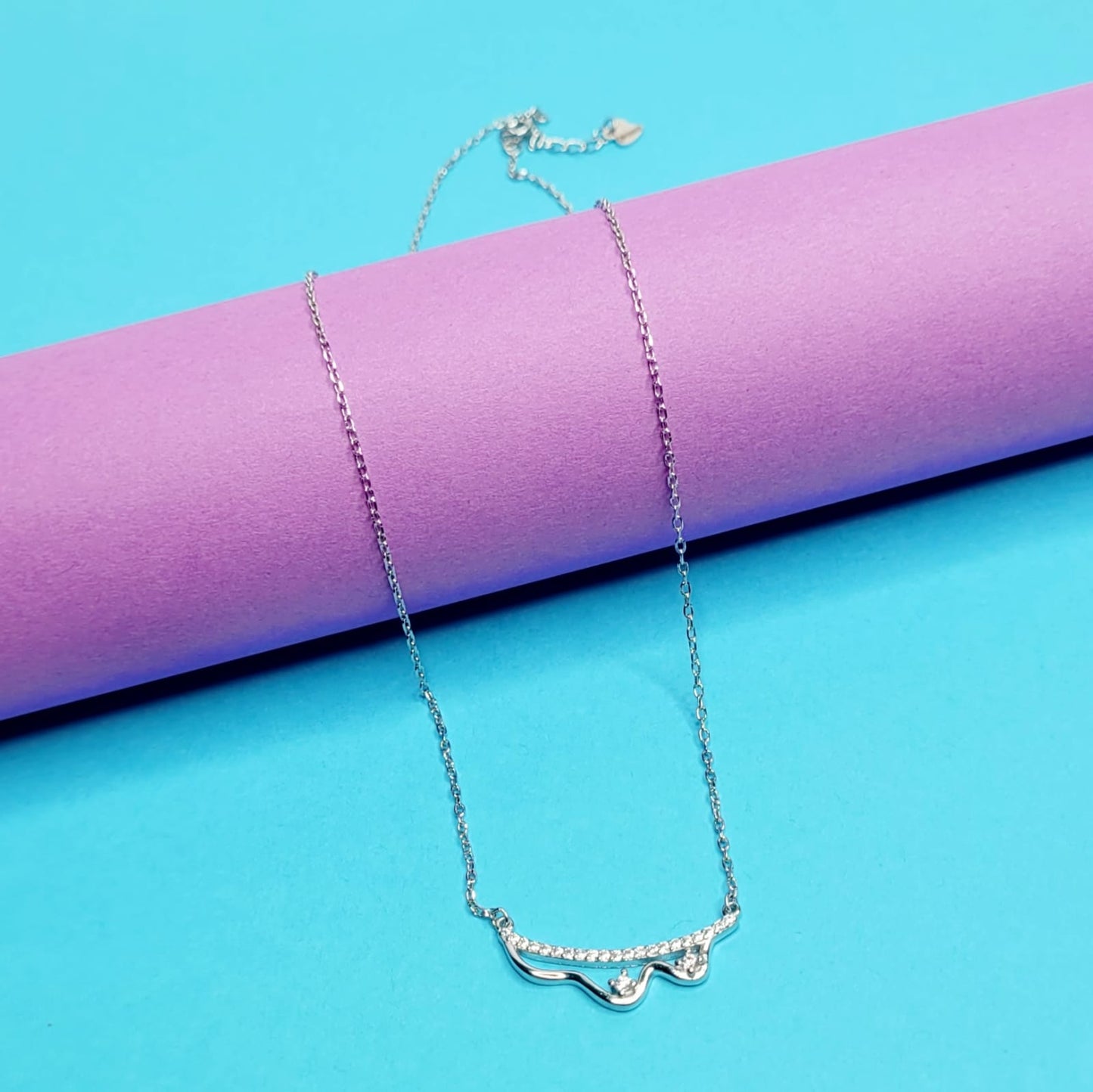 925 Starling Silver Serene Ripple Neckalce
