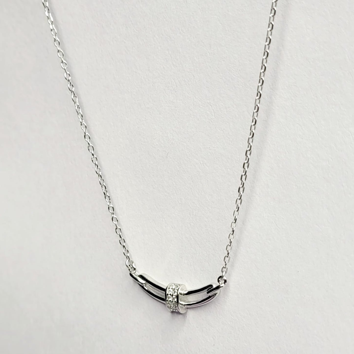 925 Starling Silver Embedded Dainty Silver Necklace