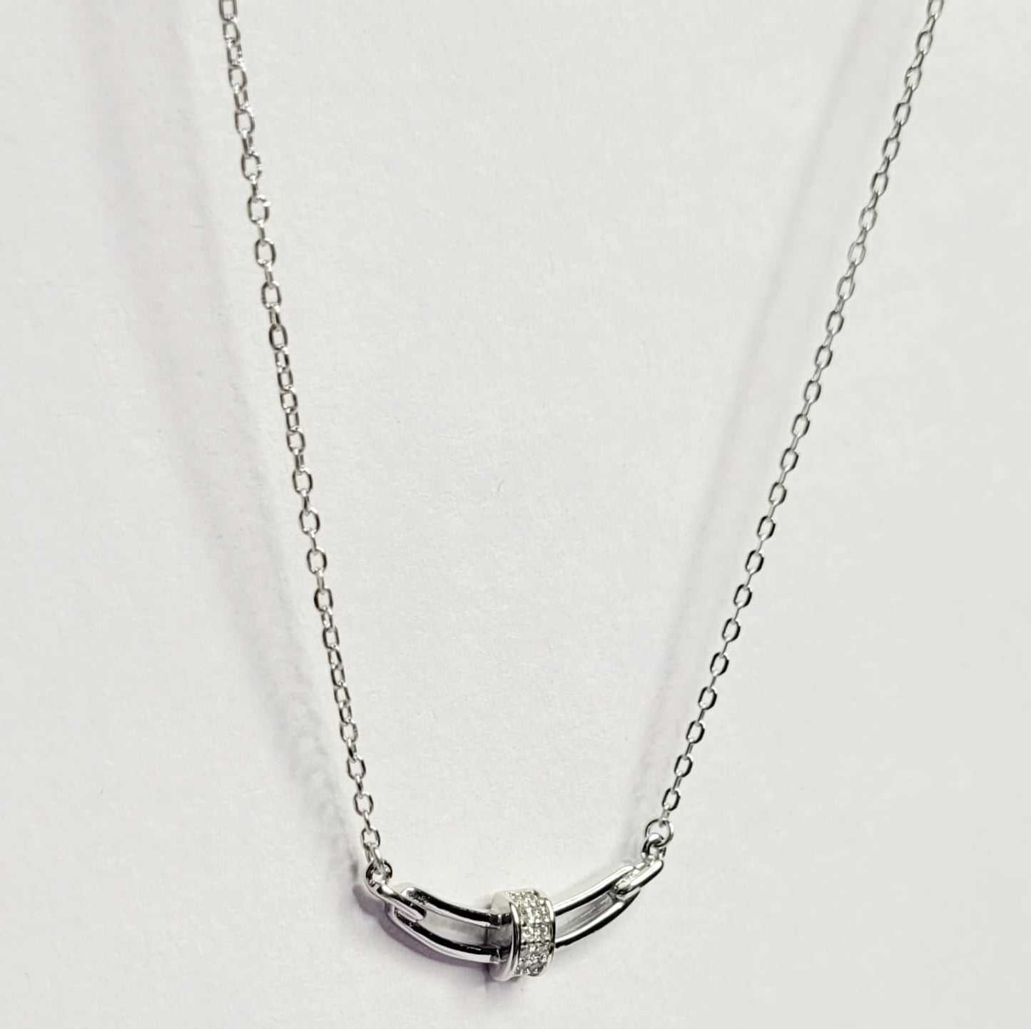 925 Starling Silver Embedded Dainty Silver Necklace