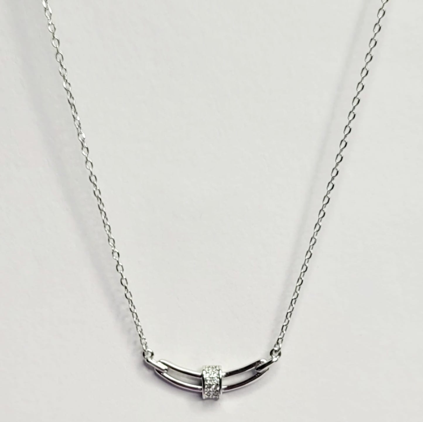 925 Starling Silver Embedded Dainty Silver Necklace