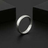 925 Sterling Silver Band Ring, Polished Finish, Classic Design, 925 Hallmark | BJLR-0019
