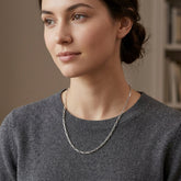 Italian Rectangle Link Paperclip Chain