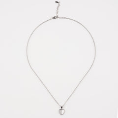 925 Starling Silver Half Heart Necklace