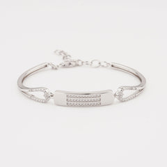 925 Sterling Silver Luxurious Adjustable Ladies Kada Bracelet