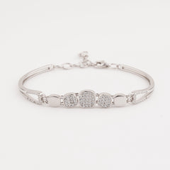 925 Sterling Silver Adjustable Ladies Kada Bracelet