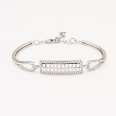 925 Sterling Silver Abacus Adjustable Ladies Kada Bracelet