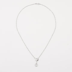 925 Starling Silver Hanging Round Necklace