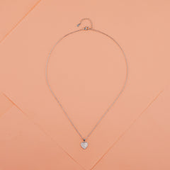 925 Starling Silver Half Heart Necklace