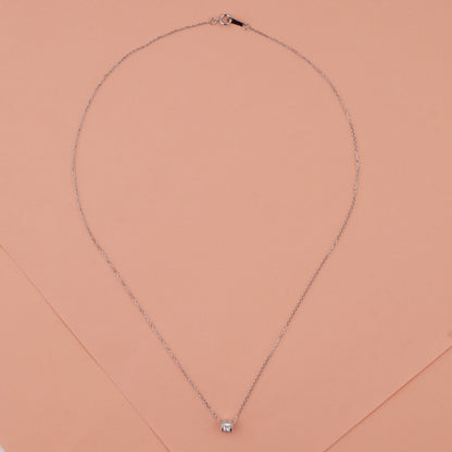 925 Starling Silver White Rotatable Necklace