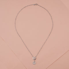925 Starling Silver Hanging Round Necklace