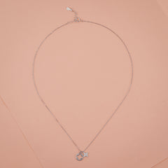 925 Starling Silver Round Pointer Star Necklace