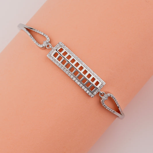 925 Sterling Silver Abacus Adjustable Ladies Kada Bracelet