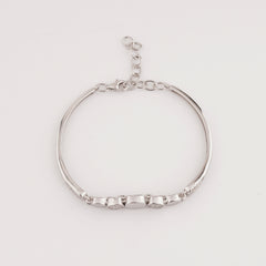 925 Sterling Silver Adjustable Ladies Kada Bracelet